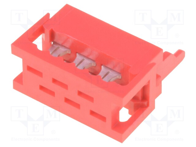 Plug; wire-board; male; PIN: 6; IDC; for ribbon cable; 1.5A; 30mΩ