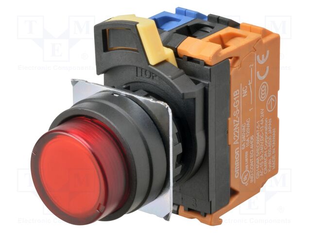 Switch: push-button; 22mm; Stabl.pos: 1; prominent; Pos: 2