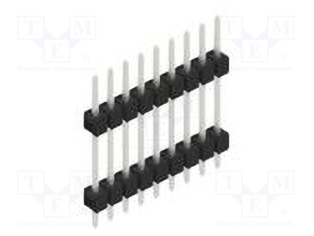 Connector: pin strips; pin header; male; PIN: 9; 2.54mm; THT; 1x9