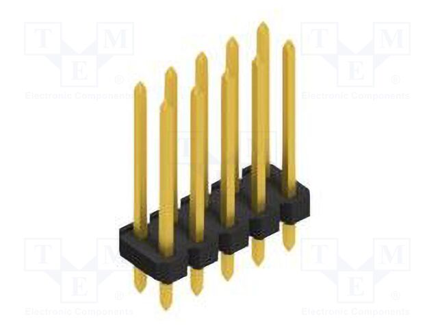 Connector: pin strips; pin header; male; PIN: 10; 2.54mm; THT; 2x5