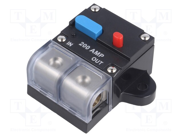 Fuse: automatic; automotive; 200A; black; 12÷48VDC; 52x70x42mm