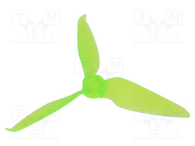 Propeller; green; Pcs: 4; Kit: 2x CW + 2x CCW; Number of blades: 3