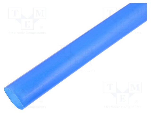 Heat shrink sleeve; glueless; 2: 1; 51mm; L: 1m; blue; polyolefine