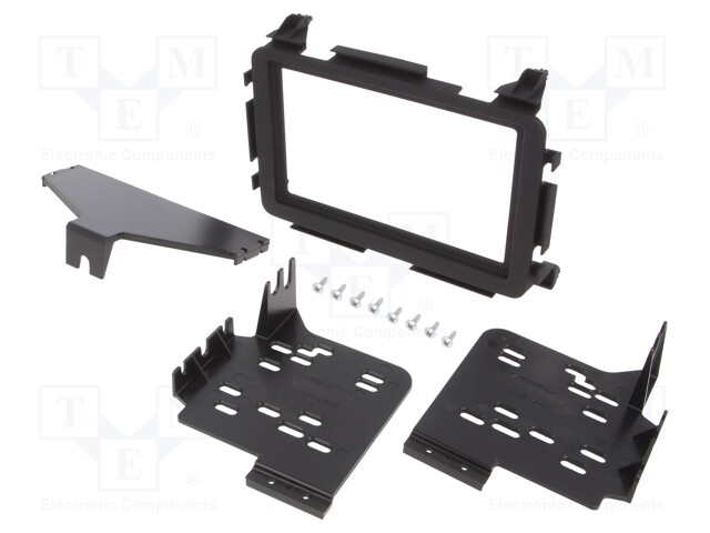 Radio mounting frame; Honda; 2 DIN; matt black