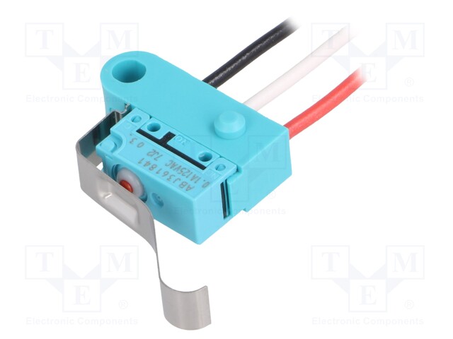 Microswitch SNAP ACTION; with lever with end bended out; SPDT