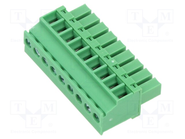 Connector: pluggable terminal block; plug; female; angled 90°