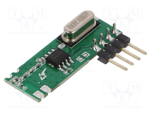 Module: RF; AM receiver; ASK,OOK; 433.92MHz; -114dBm; 1.8÷3.6VDC