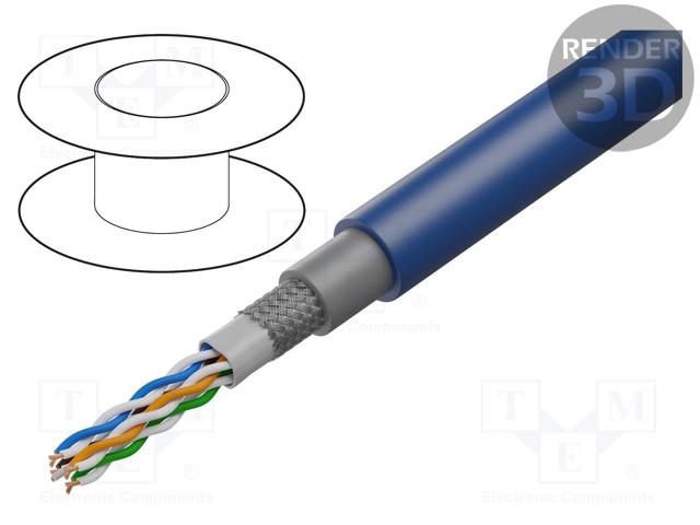 Wire; S/UTP; 5e; data transmission,outdoor; stranded; OFC; PUR