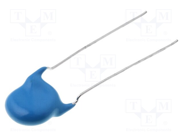 Capacitor: ceramic; 2.2nF; 250VAC; ±20%; THT; 10mm; Ø: 9mm; Series: KX