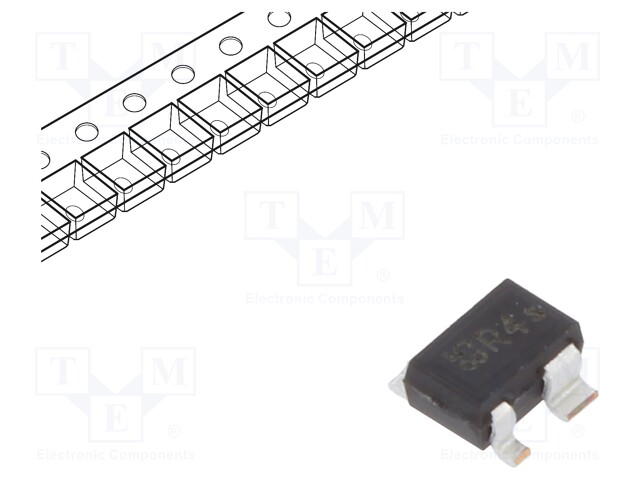 Transistor: NPN; bipolar; RF; 4.1V; 50mA; 0.2W; SOT343