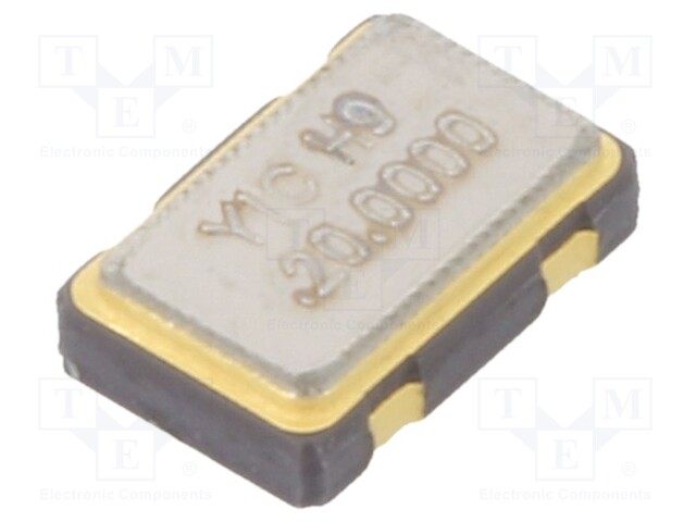 Generator: quartz; 20MHz; SMD; 3.3V; ±100ppm; -10÷70°C; 5x3.2x1.3mm