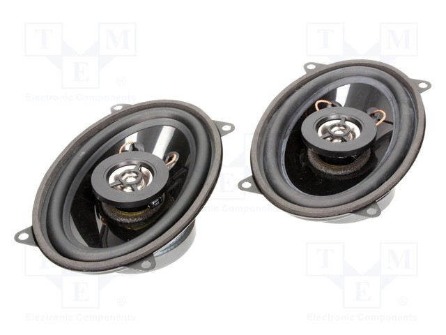 Car loudspeakers; two-way; 95x155mm; 100W; 80÷20000Hz; 4Ω; 43mm