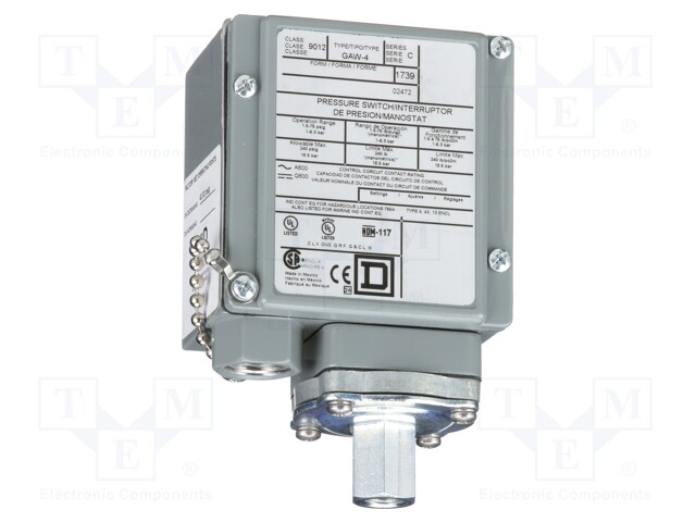 Module: pressure switch; relative pressure; 1.5÷75psi; 9012