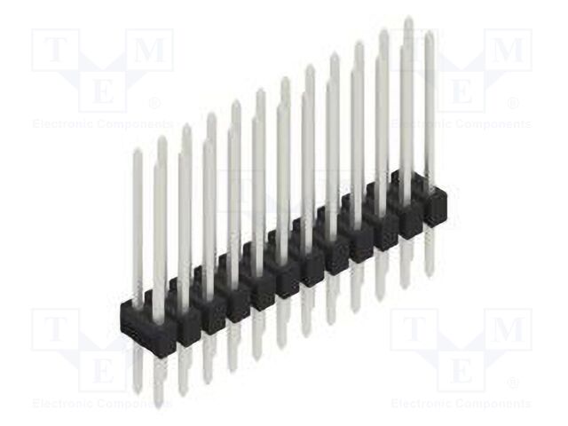 Connector: pin strips; pin header; male; PIN: 24; 2.54mm; THT; 2x12