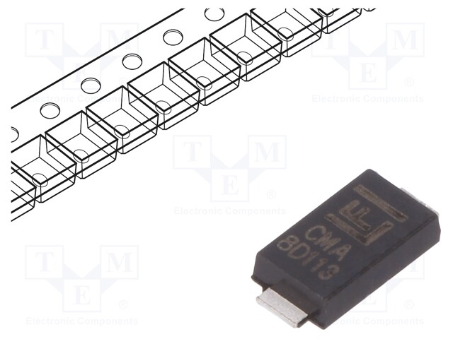 Diode: transil; 600W; 38.7V; 11.3A; unidirectional; ±5%; DO221AC
