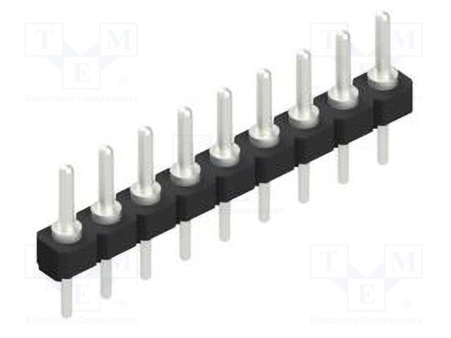 Connector: pin strips; pin header; male; PIN: 9; 2.54mm; THT; 1x9