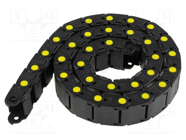 Cable chain; Series: Medium; Bend.rad: 40mm; L: 990mm; Colour: black