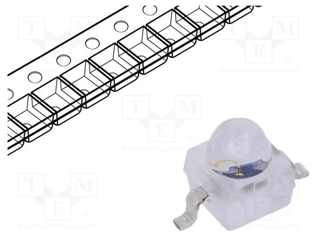 PIN photodiode; 900nm; 0.35-1.12um; 30°; Mounting: SMD; Front: flat