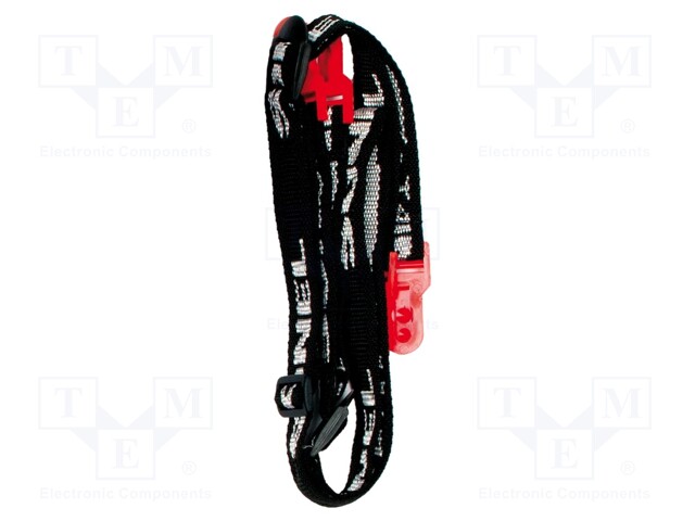 Strap for meters; Colour: black-white,red; Mat: fabric,plastic