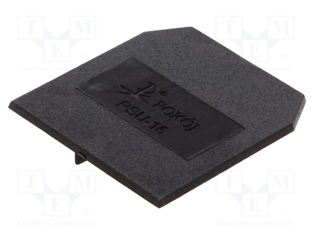 End/partition plate; Application: ZUG-G10; black; Width: 1.5mm