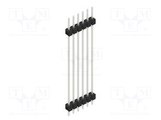 Connector: pin strips; pin header; male; PIN: 6; 2.54mm; THT; 1x6