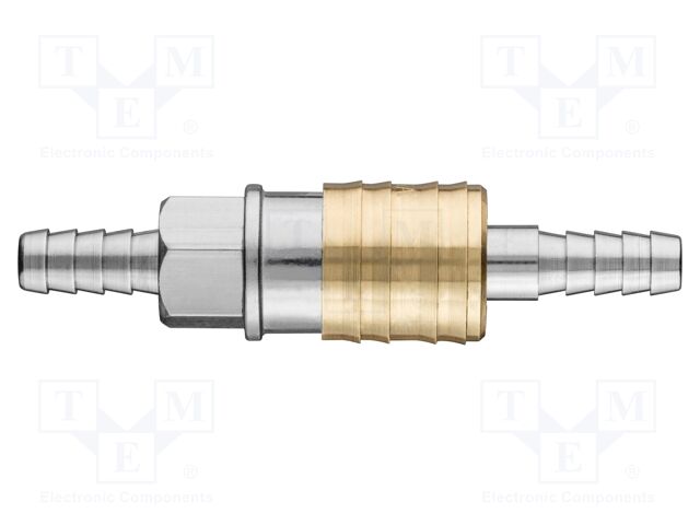 Quick connection coupling; with bushing; brass; Connection: 8mm