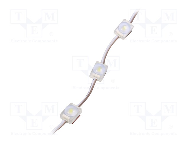 LED; white cold; 6000-8000K; 30lm; 160°; No.of diodes: 1; 25mA; 12V