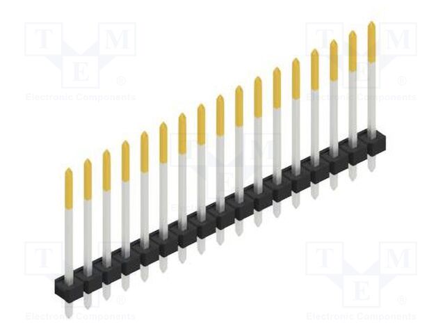 Connector: pin strips; pin header; male; PIN: 17; 2.54mm; THT; 1x17