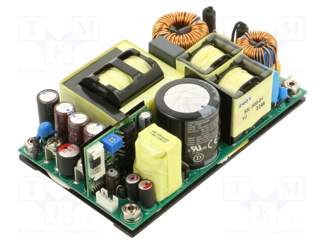 Power supply: switched-mode; open; 500W; 80÷264VAC; 48VDC; 7.92A