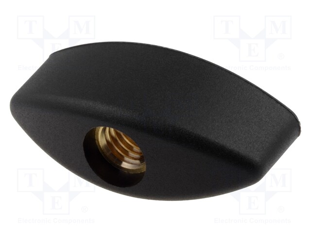 Knob wing; assembly pass through hole; M10; 20mm; H: 23mm; W: 56mm