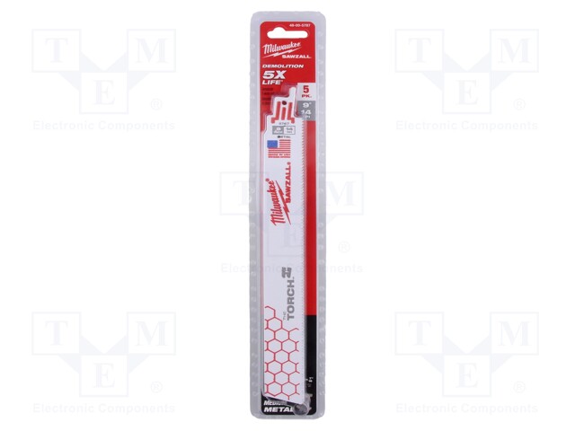 Hacksaw blade; metal; 230mm; 14teeth/inch; 5pcs.