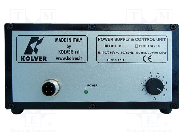 Power supply; Plug: EU; 138x118x37mm; Application: KOLV-KBL