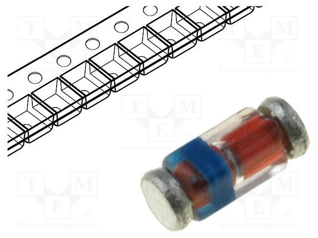 Diode: Zener; 0.5W; 3.6V; SMD; reel,tape; quadroMELF; single diode