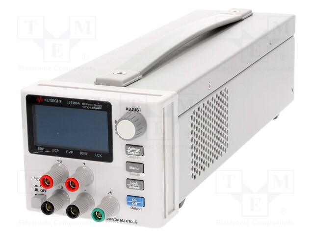 Power supply: programmable laboratory; Channels: 1; 100VDC; 400mA