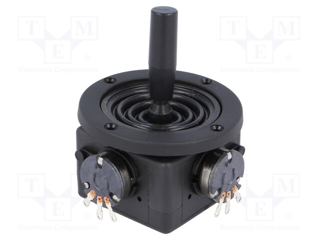 Joystick; 0÷5kΩ±5%,2- axes; Stabl.pos: 1; 5kΩ; -10÷80°C