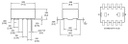 Relay: electromagnetic; DPDT; Ucoil: 12VDC; 0.5A/125VAC; 1A/30VDC