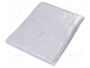 Tarpaulin; L: 4m; Width: 4m; polyetylene; transparent; 100g/m2; 16m2