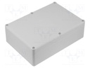 Enclosure: multipurpose; X: 126mm; Y: 176mm; Z: 57mm; polystyrene