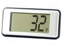 Panel; LCD; -10÷220°C; 21.4x43.5x7mm; Ø5mm; Mounting: M5 screw