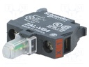 Illuminating unit; 22mm; Harmony XB4; -25÷70°C; Illumin: LED