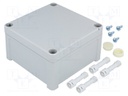 Enclosure: multipurpose; X: 110mm; Y: 110mm; Z: 65mm; TEMPO; ABS; grey