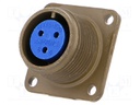 Connector: circular; Series: 97; socket; female; PIN: 3; soldering