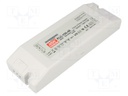 Power supply: switched-mode; LED; 96W; 48VDC; 36÷48VDC; 2A; IP20
