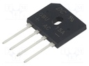 Bridge rectifier: single-phase; Urmax: 50V; If: 15A; Ifsm: 240A