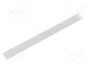 Cover for LED profiles; white; 1m; KA-T-11; push-in