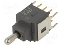 Switch: toggle; Pos: 3; SP3T; ON-ON-ON; -30÷85°C; Toggle: round