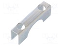 Mounting coupler; steel; zinc; Application: u-bolt