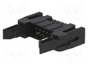 Socket; IDC; male; PIN: 10; straight; with ejector; THT; gold-plated