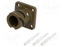 Connector: circular; VG95234; socket; male; PIN: 3; with contacts