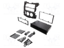 Radio mounting frame; Nissan; 1 DIN; matt black